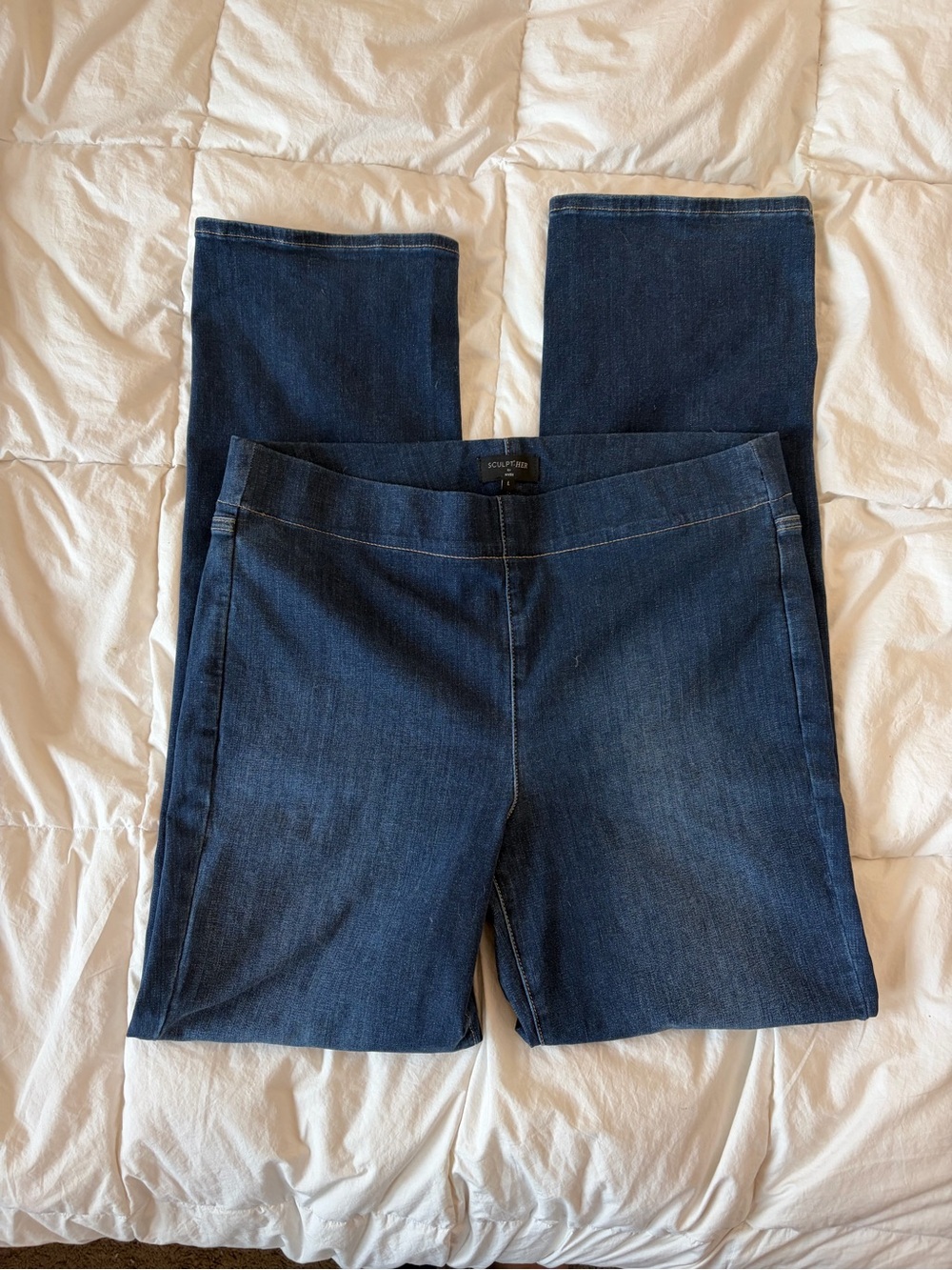 NYDJ Straight Leg Dark Blue Stretch Jeans